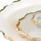Homeroots 13in Clear and Gold Round Glass Hand Finished Lazy Susan 375756 - alternate 3