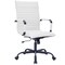 Leisuremod Harris High-Back Faux Leather Swivel Office Chair, Iron Frame HOTBL19WL - alternate 1