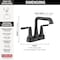 Delta Saylor Two Handle Centerset Bathroom Faucet 2536-BLMPU-DST - alternate 3
