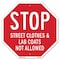 Signmission Stop Street Clothes & Lab Coats Not, 6 Inch X 6 Inch, Plastic Sign OC-P-6-182 - alternate 1