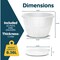 Lifemaster 10-Inch Whiskey Barrel Planters, Durable Plastic Pots with Drainage and Saucer, 25PK LMPBP25WHE - alternate 2