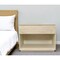 Homeroots 24" Natural Solid Wood Ribbed Texture One Drawer Nightstand 569603 - alternate 11