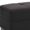 Homeroots 50" Black and Brown Microfiber Tufted Storage Ottoman 608871 - alternate 3