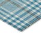 Homeroots 10' X 14' Teal Blue Ivory And Brown Plaid Washable Indoor Outdoor Area Rug 601523 - alternate 3