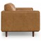 Homeroots 72" Sienna Leather Sofa With Brown Legs 640989 - alternate 5