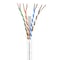 Syston Cable Technology Cat 6A Ethernet Cable UTP Bulk, 20ft, White, 750MHz 23AWG Solid Copper, CMR Riser-Rated for PoE Lan BULK1476-20WH - alternate 1