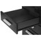 Homeroots 47" Black Computer Desk With Three Drawers 489924 - alternate 3