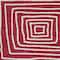 Homeroots 8' Red And Ivory Round Geometric Washable Indoor Outdoor Area Rug 600740 - alternate 3