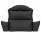 Leisuremod Hanging 2 person Egg Swing Cushion, Black ES57C-BL - alternate 2