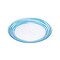 Homeroots Blue Four Piece Round Swirl Acrylic Service For Four Salad Plate Set 520894 - alternate 1