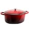 Crock-Pot Crock Pot Artisan 7 Quart Oval Enameled Cast Iron Dutch Oven in Scarlet Red 69147.02 - alternate 4