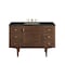 James Martin Vanities Amberly 48" Single Vanity, Mid-Century Walnut, w/ 3 CM Phantome Eclos Top 670-V48-WLT-3PHT - alternate 1