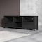 Homeroots 70" Black Wood Enclosed and Open Storage TV Stand 632587 - alternate 6