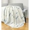 Homeroots 50" X 60" Cream Kantha Cotton Geometric Throw Blanket with Embroidery 516627 - alternate 4