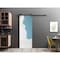 Sartodoors Sliding Barn Door with Hardware, Planum 0010 Primed, 6.6FT Rail Hangers Sturdy Set, Modern Solid Pa PLANUM0010BD-B-PRI-2896 - alternate 1