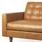 Homeroots 88" Brown Leather Sofa 607328 - alternate 3