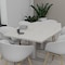 Skutchi Designs 6 Person Conference Table With Power Unit | 6' Hexagon Table | Harmony Series HAR-HEX.IR-48X72-T.BK-U779-NA - alternate 3