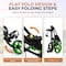 Jovial Foldable 3 Wheel Junior Golf Push Pull Cart with Aluminum Frame 33 lbs Capacity Adjustable Padded JOVGFP9 - alternate 4