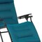 Homeroots 26" Blue Steel Outdoor Zero Gravity Chair with Blue Cushion 320604 - alternate 3