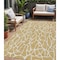 Homeroots 5' X 8' Gold And Ivory Geometric Washable Indoor Outdoor Area Rug 599281 - alternate 1