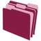 Pendaflex FOLDER, FILE, LTR, 1/3, BY/LTBY, 100PK 15213BUR - alternate 1
