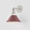 Hudson Valley Lighting Painted No. 2 Wall Sconce in Polished Nickel/Soft Crimson by Mark D. Sikes MDS350-PN/CRN - alternate 4