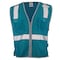 Dome75 Hi-Vis Safety Vest SM/MD Class Non-ANSI/Enhanced Visibility , Zipper 2 Pockets, 1 Mic Tab DV1281 - alternate 3