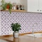 Homeroots 12" X 12" Merlot Lisa Removable Peel and Stick Tiles 556388 - alternate 7