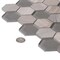 Apollo Tile Silver 11.7 in x 11.8 in Glass Glossy, Matte Floor and Wall Mosaic Tile 4.79 sqft/case, 5PK APLHTC88508-MA - alternate 5