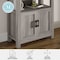 Martha Stewart Hutton Four Tier Shaker Style Bookcase with Storage Cabinet in Gray Washed Wood with Oil Rubbed Bronze Hardware ZG-053-GY-BK-MS - alternate 4