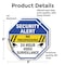 Signmission Security Alert No Trespassing 24 Ho, 6 inch X 6 inch, Vinyl Decal, 2PK OC-D-2PACK-6-185 - alternate 2