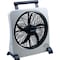 Treva/O2Cool Compact Fan, 2 Speeds, Gray, AC/DC Adapter FD10006AU - alternate 1