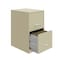 Space Solutions 14.25 in W 2 Drawer Vertical File Cabinet, Putty 14340 - alternate 5