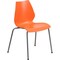 Flash Furniture Plastic Stack Chair, Orange RUT-288-ORANGE-GG - alternate 1