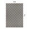 World Rug Gallery Contemporary Checkered Weather Resistant Reversible Indoor/Outdoor Rug 5 ft x 7 ft Black WR114BLACK5X7 - alternate 4