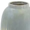 Homeroots 16" Blue And Cream Reactive Glaze Ceramic Cylinder Table Vase 574206 - alternate 5