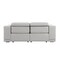 Homeroots 175" Light Gray Italian Leather Reclining Metal USB Sofa 720415 - alternate 5