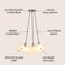 Jonathan Y Aubrey 24" 3-Light Mid-Century Glam Frosted Glass Orb LED Chandelier, White/Brushed Nickel JYL1329A - alternate 3