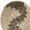 Homeroots Luna 12"x12" Black Light Brown White Abstract Geometric Seagrass Circle Hanging Dimensional Sculptu 608654 - alternate 3