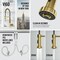 Vigo Edison Single Handle Pull-Down Sprayer Kitchen Faucet in Matte Brushed Gold VG02001MG - alternate 5