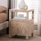 Bali & Pari Paine Bohemian Woven Grasscloth 2-Drawer Nightstand 255-14049-ZORO - alternate 6