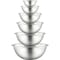 Nutrichef Kitchen Mixing Bowls - Food Mixing Bowl Set, Stainless Steel (6 Bowls) NCMB6PC - alternate 1