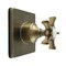 Kingston Brass Single-Handle Three-Way Diverter Valve with Square Trim Kit, Antique Brass KS3043NX - alternate 1