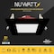 Nuwatt 4 Inch 2 Hour Black Square Fire Rated Recessed Lighting, Wafer LED Lights 2700K-5000K, 900LM, 12PK NW-P-SQDL-4-12W-5CT-FR-BLK-12P - alternate 4