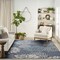 Homeroots 8' X 10' Navy Blue Floral Indoor Outdoor Area Rug 572892 - alternate 7