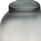Homeroots 11" Charcoal And Orange Ombre Round Glass Table Vase 574234 - alternate 4