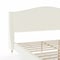 Martha Stewart Amelia King Upholstered Platform Bed with Curved Headboard and Siderails, Wood Slat Foundation TW-3WDB02-K-OWH-MS - alternate 5