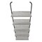Homeroots 72" Gray Metal Five Tier Bookcase 489804 - alternate 5