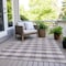 Homeroots 3' X 5' Lavender And Ivory Plaid Washable Indoor Outdoor Area Rug 595493 - alternate 5