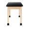 Diversified Spaces Plain Apron Table, Maple, Maple Wood Frame, 48 in W, Black P710LBBM30N - alternate 8